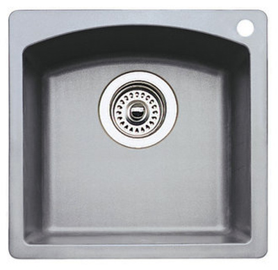 Blanco 440203 Diamond Silgranit II Bar Sink Dual Mount - Metallic Grey