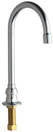 Chicago Faucets 626-E3ABCP E-CAST Remote Rigid/Swing Gooseneck Spout - Chrome