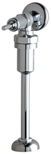 Chicago Faucets 732-OHVBCP Angle Urinal Valve with Vacuum Breaker and Riser - Chrome
