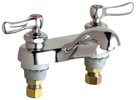 Chicago Faucets 802-ABCP E-CAST Two Handle Lavatory Sink Faucet - Chrome