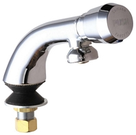 Chicago Faucets 807-665PSHABCP E-CAST Single Inlet Metering Faucet - Chrome
