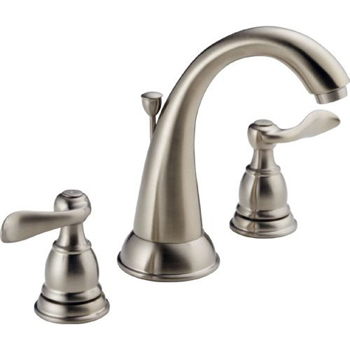 Delta B3596LF-SS Foundations Windemere Two Handle Widespread Lavatory Faucet - Stainless Steel