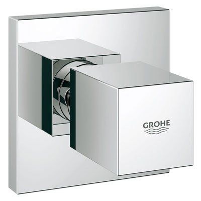 Grohe 19910000 Eurocube Volume Control Trim with Grip Handle - Starlight Chrome