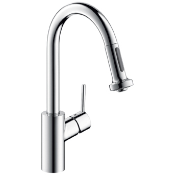 Hansgrohe 04286800 Talis S 2 Prep Pulldown Kitchen Faucet - Steel Optik (Pictured in Chrome)