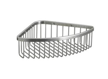 Kohler K-1897-SN Large Corner Shower Basket - Polished Nickel