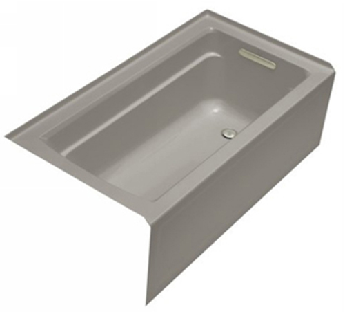 Kohler K-1123-RA-K4 Archer? 5' Bath With Integral Apron and Right Hand Drain - Cashmere