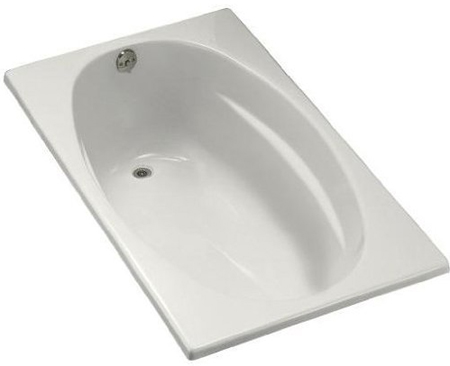 Kohler K-1142-L-0 Proflex 6036 Bath With Tile Flange And Left Hand Drain - White