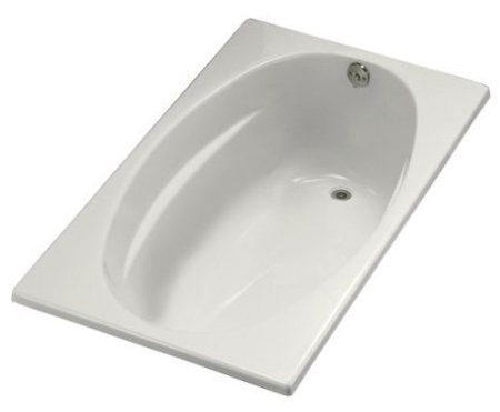 Kohler K-1142-R-0 Proflex 6036 Bath With Tile Flange And Right Hand Drain - White