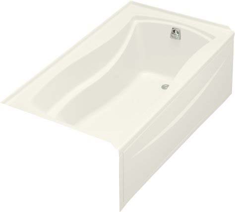 Kohler K-1229-RA-96 Mariposa 5.5' Bath With Integral Apron and Right Hand Drain - Biscuit