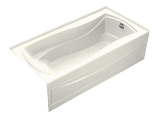 Kohler K-1259-RA-96 Mariposa 6' Bath With Integral Apron and Right Hand Drain - Biscuit