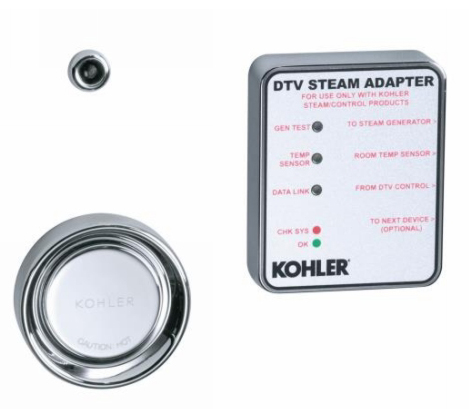Kohler K-1737-CP DTV II Steam Adapter Kit - Polished Chrome