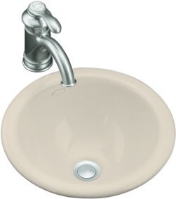 Kohler K-2298-47 Compass Self-Rimming/Undercounter Lavatory - Almond (Faucet Not Included)