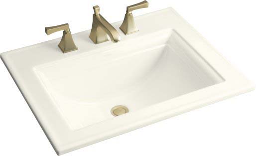 Kohler K-2337-4-96 Memoirs Self-Rimming Lavatory With Stately Design and 4