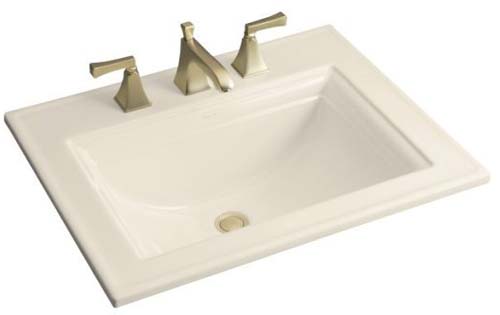 Kohler K-2337-4-7 Memoirs Self-Rimming Lavatory With Stately Design and 4