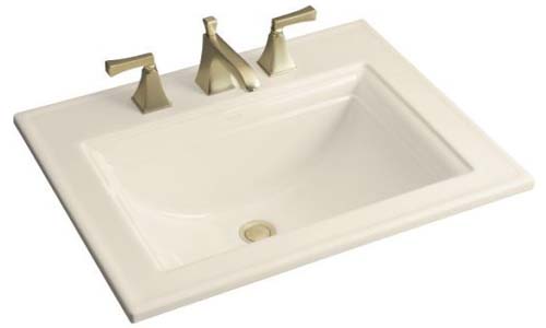 Kohler K-2337-8-7 Memoirs Self-Rimming Lavatory With Stately Design and 8