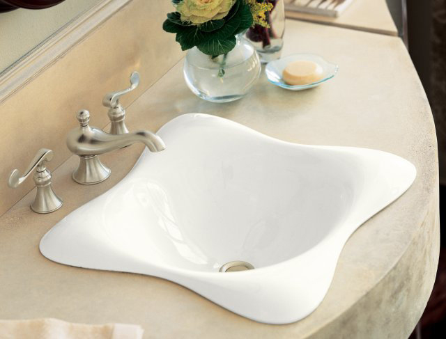 Kohler K-2815-0 Dolce VIta Self-Rimming Lavatory - White (Faucet and Accessories Not Included)