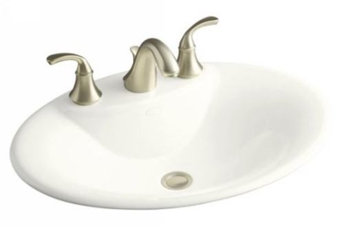 Kohler K-2831-1-0 Maratea Self-Rimming Lavatory - White (Faucet Not Included)