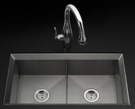 Kohler K-3159-NA Poise Undercounter Double Compartment Kitchen Sink - Stainless Steel
