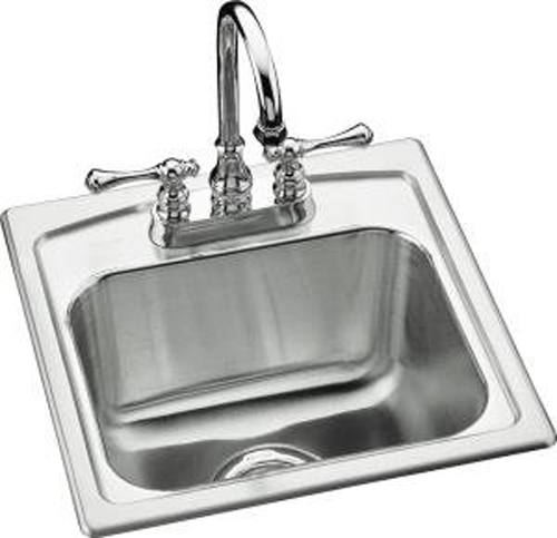 Kohler K-3349-1-NA Toccata Self-Rimming Entertainment Sink - Stainless Steel