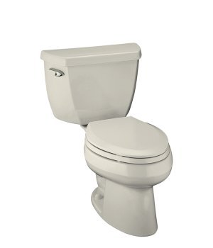 Kohler K-3505-96 Wellworth Two-Piece Elongated Toilet - Biscuit
