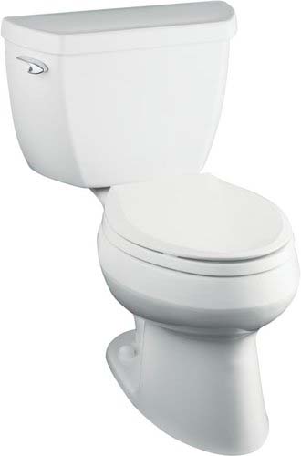 Kohler K-3531-T-WH Wellworth Two-Piece Elongated Toilet - White