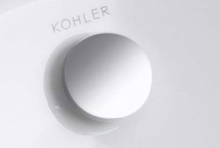 Kohler K-4061-CP Lavatory Overflow Cap - Polished Chrome (Pictured in Brushed Chrome)