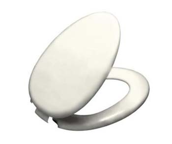 Kohler K-4701-CP-96 Kathryn Toilet Seat With Polished Chrome Hinges - Biscuit