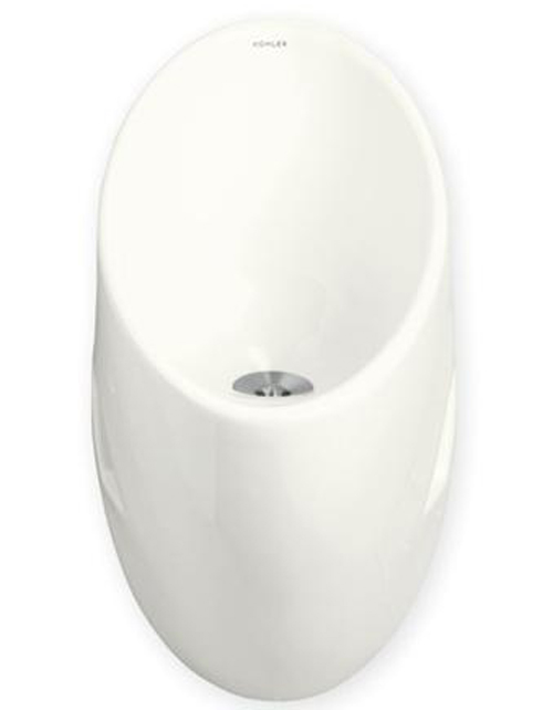 Kohler K-4917-NA Steward S Waterless Urinal - White