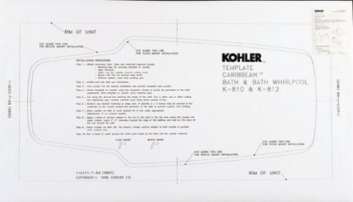 Kohler K-586-NA Tea For Two 5 Installation Kit