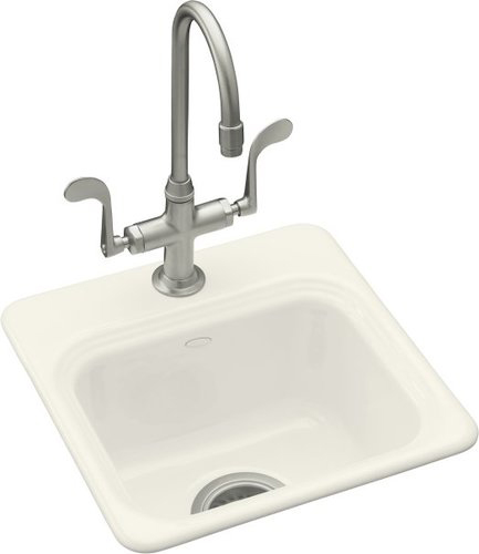 Kohler K-6579-2-96 Northland Self-Rimming Entertainment Sink With 2-Hole Faucet Drilling - Biscuit