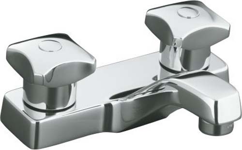 Kohler K-7404-2A-CP Triton Two-Handle Centerset Lavatory Faucet - Polished Chrome