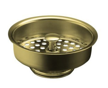 Kohler K-8803-PB Duostrainer Sink Basket Strainer - Polished Brass