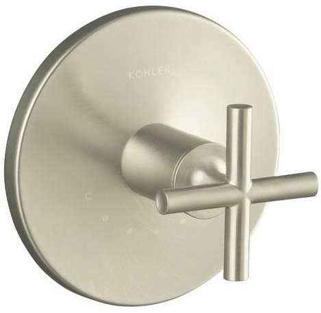 Kohler K-T14488-3-BN Purist One Handle Thermostatic Control Faucet Trim Kit - Brushed Nickel