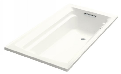 Kohler K-1122-G-0 Archer Bubble Massage 5' Bath With Comfort Depth Design - White