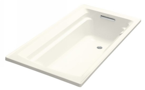 Kohler K-1122-G-96 Archer Bubble Massage 5' Bath With Comfort Depth Design - Biscuit