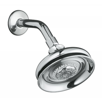 Kohler K-12009-CP Fairfax Multifunction Showerhead - Polished Chrome (Pictured w/Showerarm & Flange, Not Included)