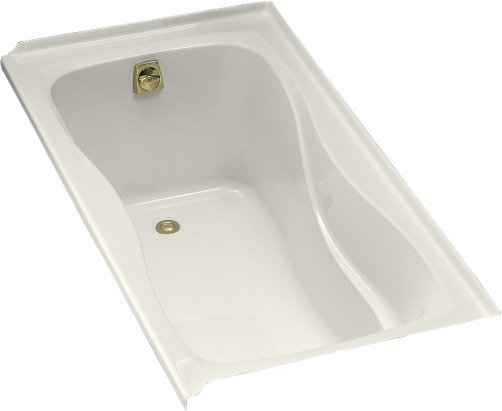 Kohler K-1219-L-96 Hourglass 5' Bath With Tile Flange and Left Hand Drain - Biscuit