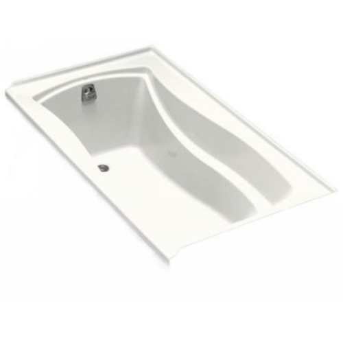 Kohler K-1229-L-0 Mariposa 5.5' Bath With Tile Flange and Left Hand Drain - White
