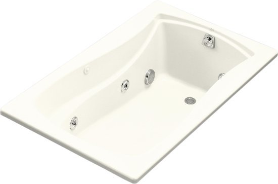 Kohler K-1239-96 Mariposa 5 Foot Drop In Jetted Tub with Left Hand Drain - Biscuit