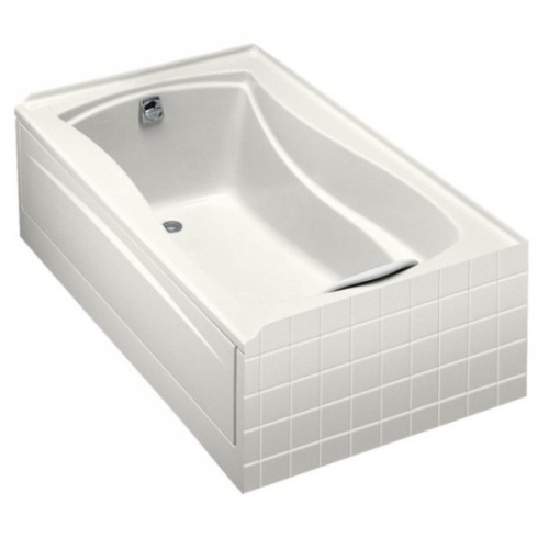 Kohler K-1242-L-0 Mariposa 5' Bath With Tile Flange and Left Hand Drain - White