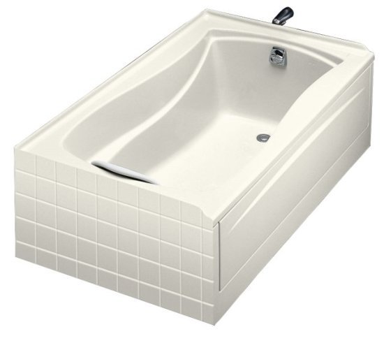 Kohler K-1242-R-96 Mariposa 5' Bath With Tile Flange and Right Hand Drain - Biscuit