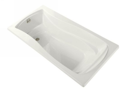 Kohler K-1259-L-0 Mariposa 6' Bath With Integral Flange and Left Hand Drain - White