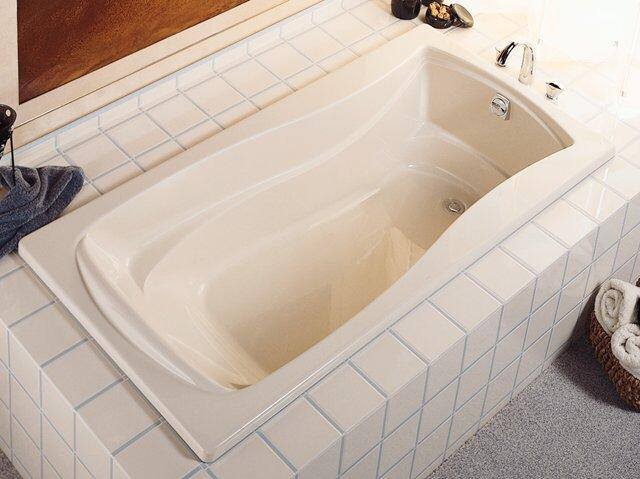 Kohler K-1259-R-0 Mariposa 6' Bath With Integral Flange and Right Hand Drain - White