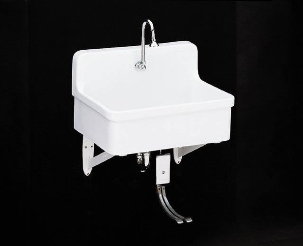 Kohler K-12781-0 Gilford Scrub-Up/Plaster Sink - White