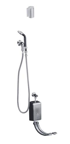Kohler K-13960-CP Triton Modern Double Foot Control Bedpan Washer and Hose - Polished Chrome
