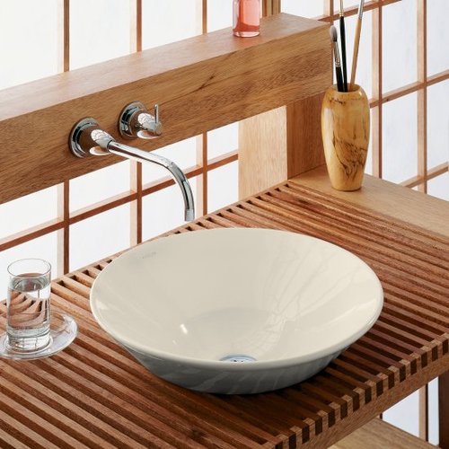 Kohler K-2200-47 Conical Bell Vessel Lavatory - Almond (Faucet and Accessories Not Included)