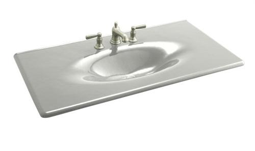 Kohler K-3052-8-FF Iron/Impressions One-Piece Surface And Integrated Lavatory With 8