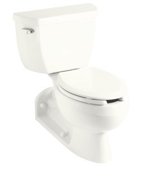 Kohler K-3554-0 Barrington Two Piece Elongated Toilet Bowl - White