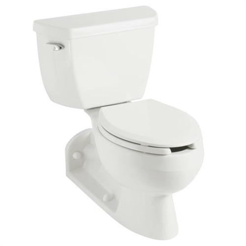 Kohler K-3652-0 Barrington Pressure Lite 1.0 GPF Toilet - White