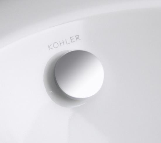 Kohler K-4061-BN Overflow Cover - Brushed Nickel (Pictured in Brushed Chrome)